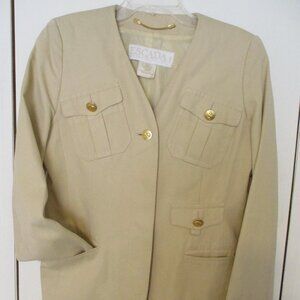 VTG Escada 100% Katoen/Cotton semi fit elephant Buttons Blazer 38 6/8